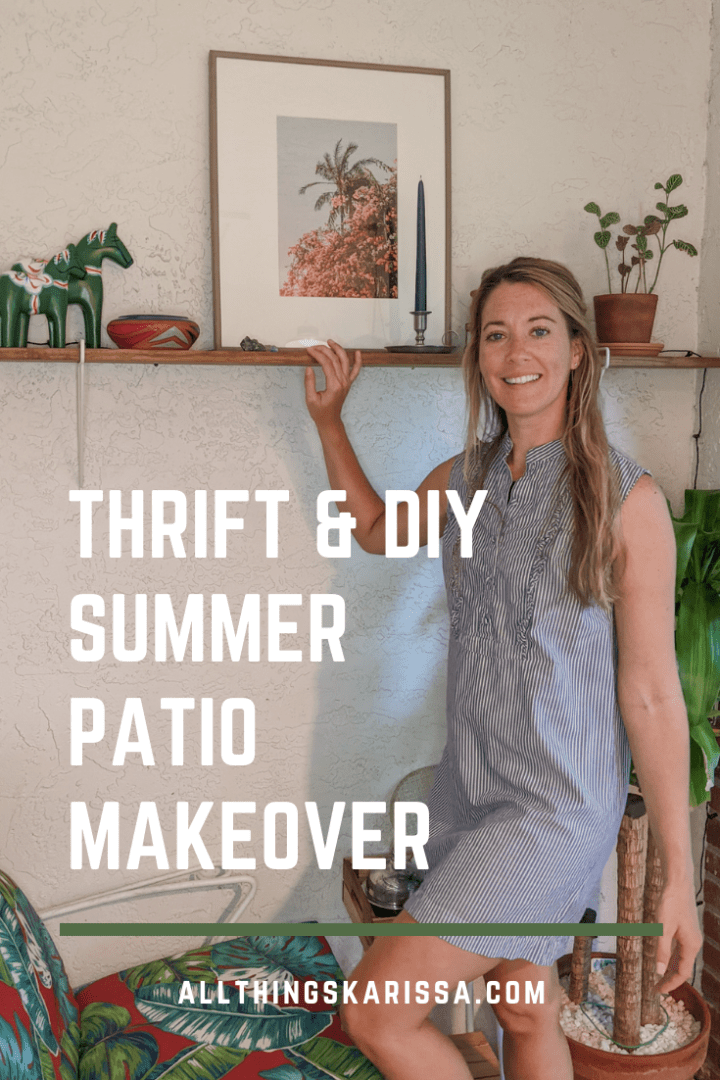 Thrift & DIY Summer Patio Makeover